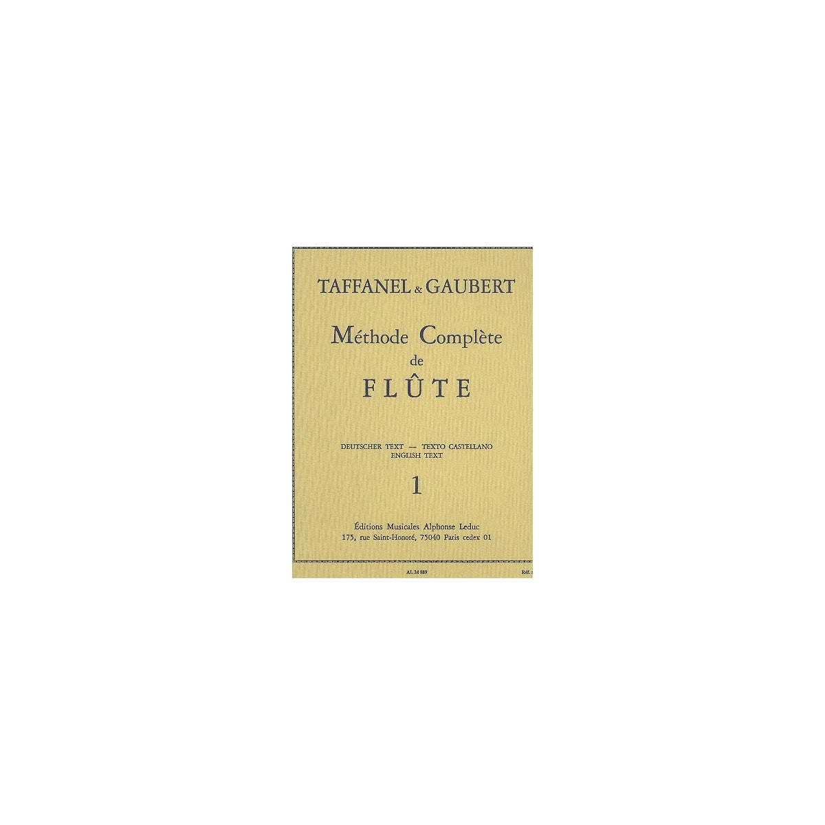 Taffanel, Methode complète de flute Bd.1 View 2