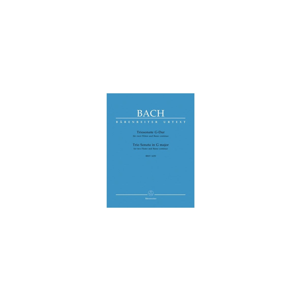Bach, Triosonate G-Dur BWV 1039 - 2 Fl.,Bc.-43638 View 2