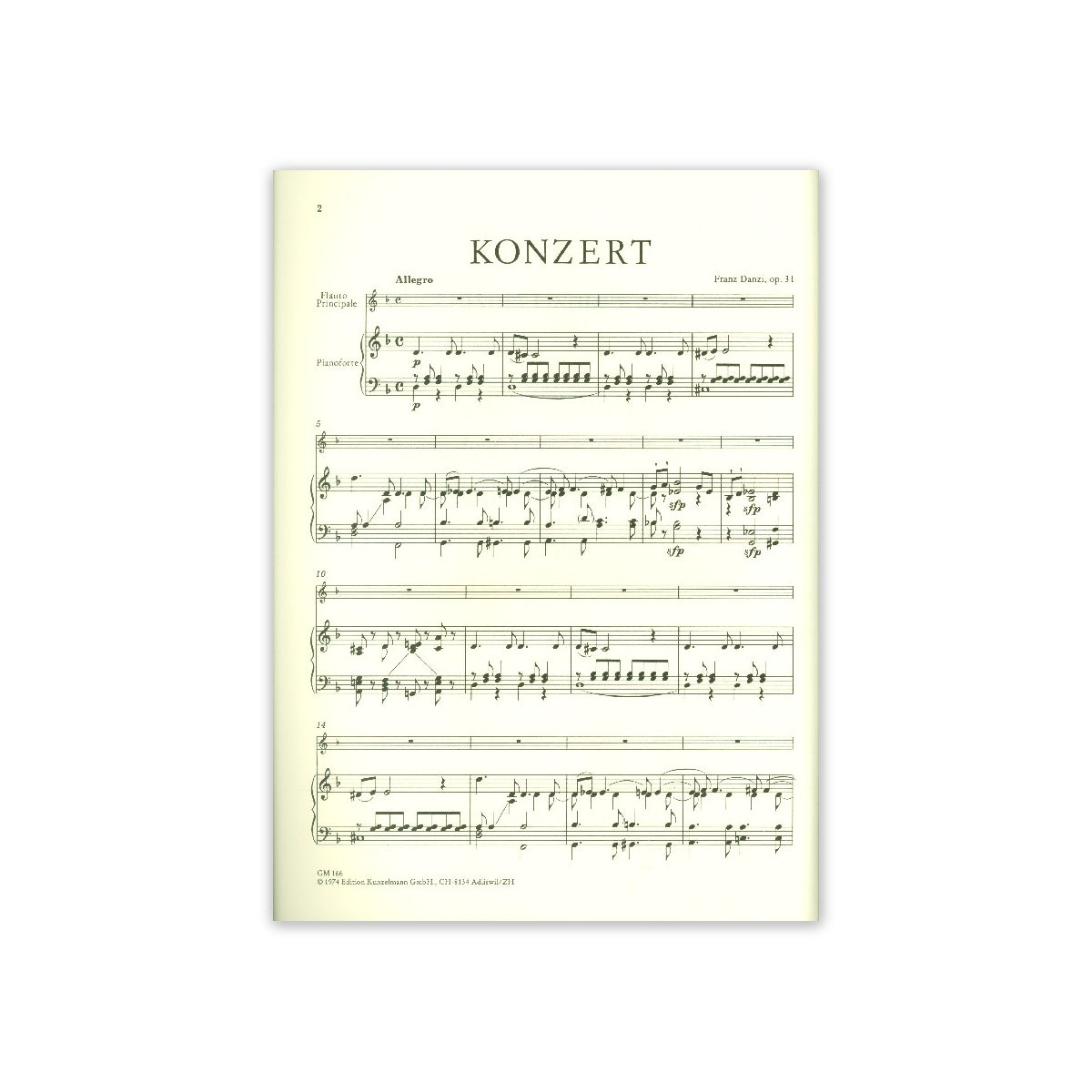Danzi, Konzert Nr.2 d-Moll View 1