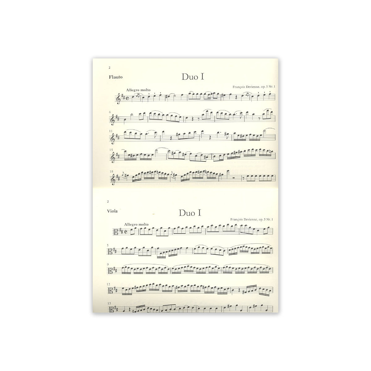 Devienne, 6 konzertante Duos op.5 View 1