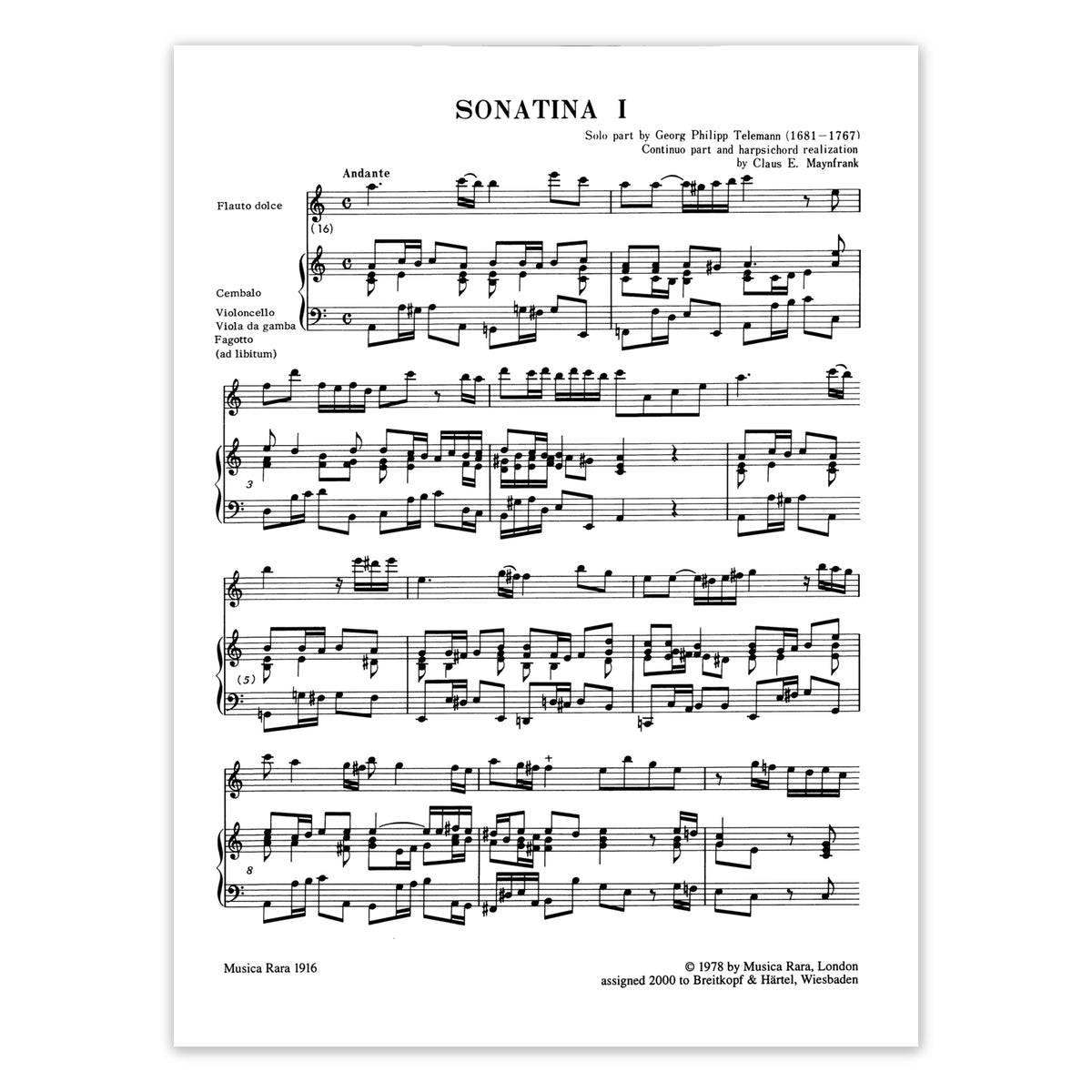 Telemann, 2 Sonaten View 1