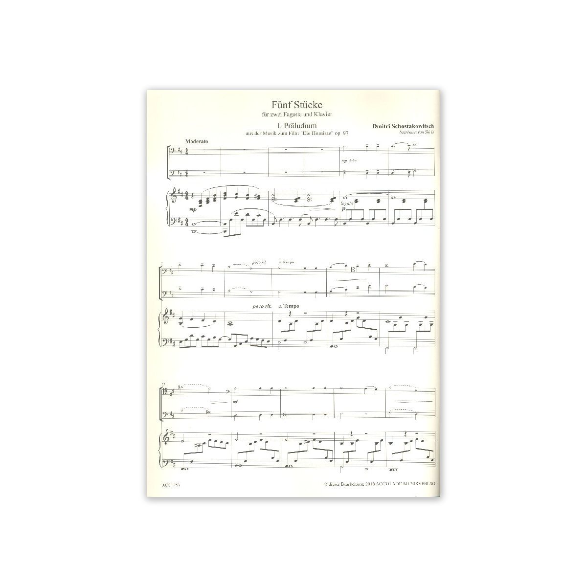 Schostakowitsch, Fünf Stücke