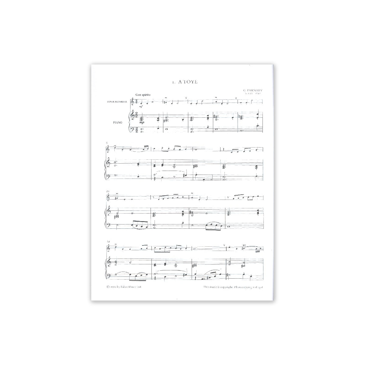 Tenor Recorder Solos View 1