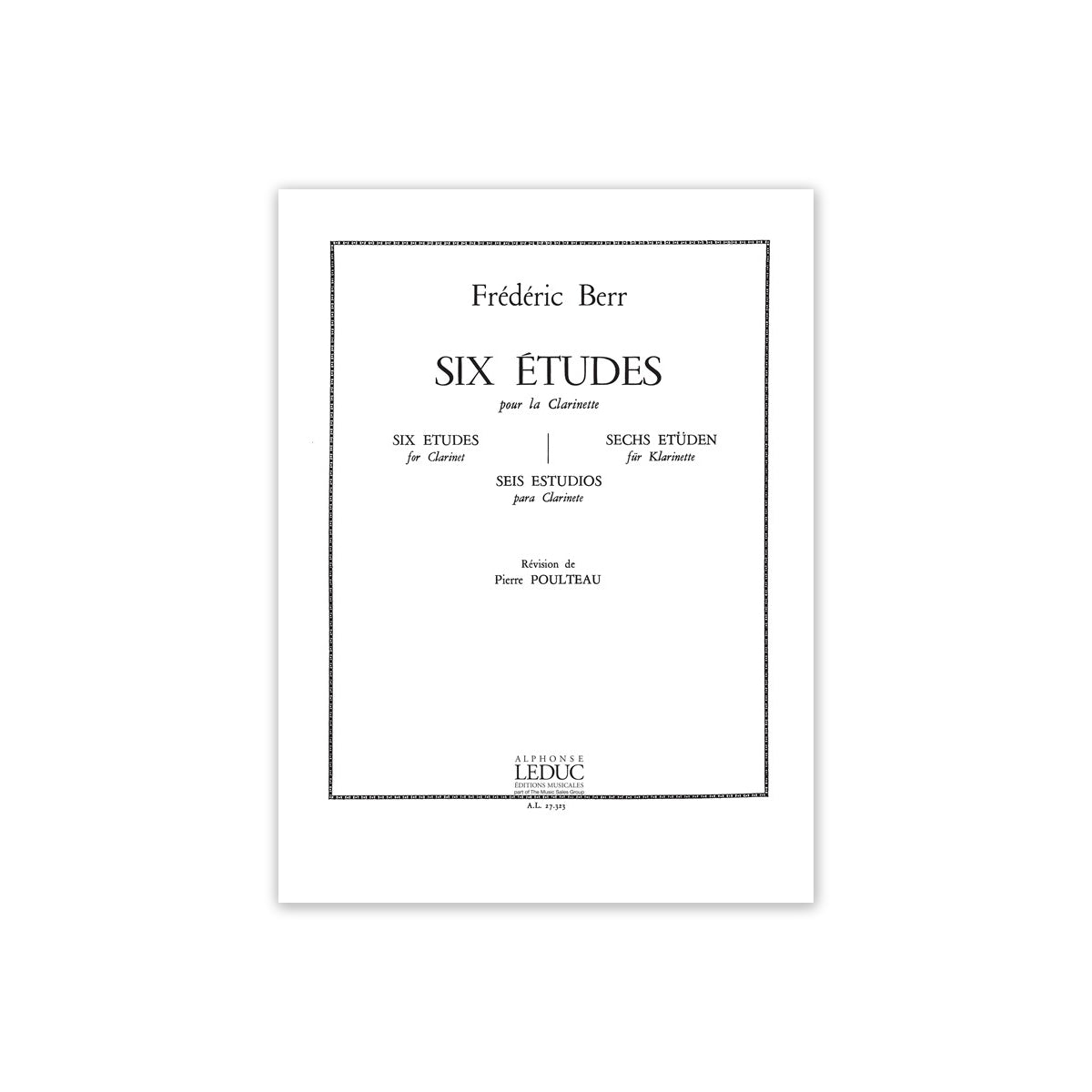 Berr, Six etudes View 2