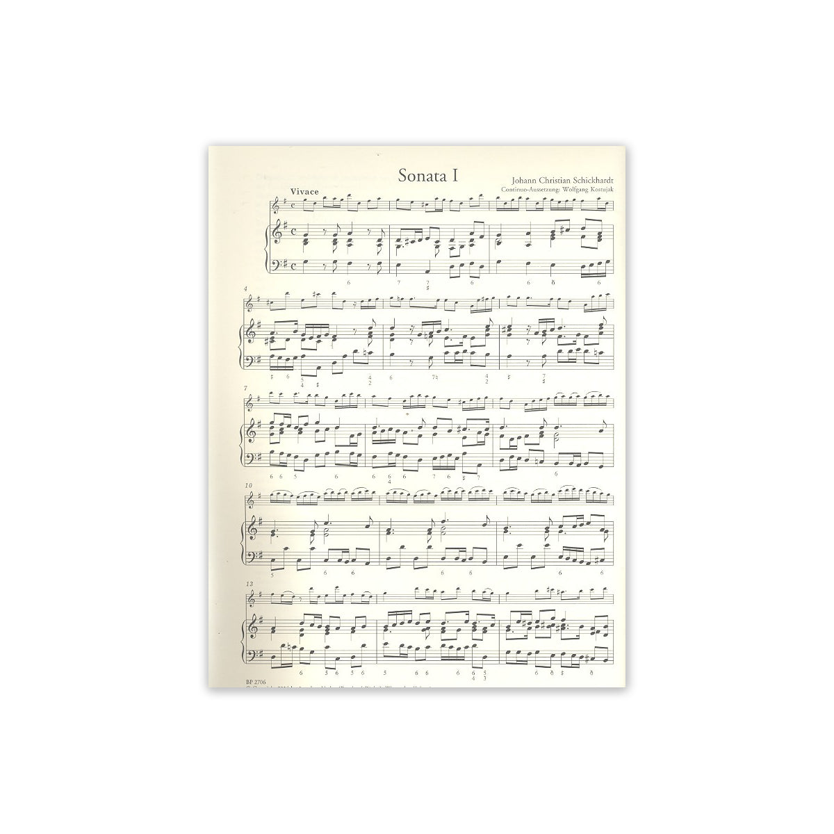 Schickhardt, 12 Sonaten op.17 Bd.1 View 1