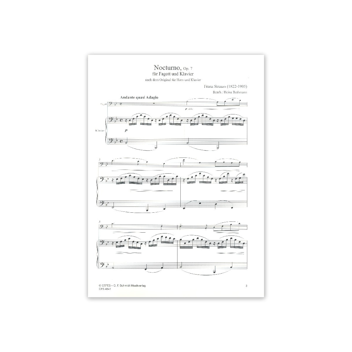 Strauss F., Nocturne op.7