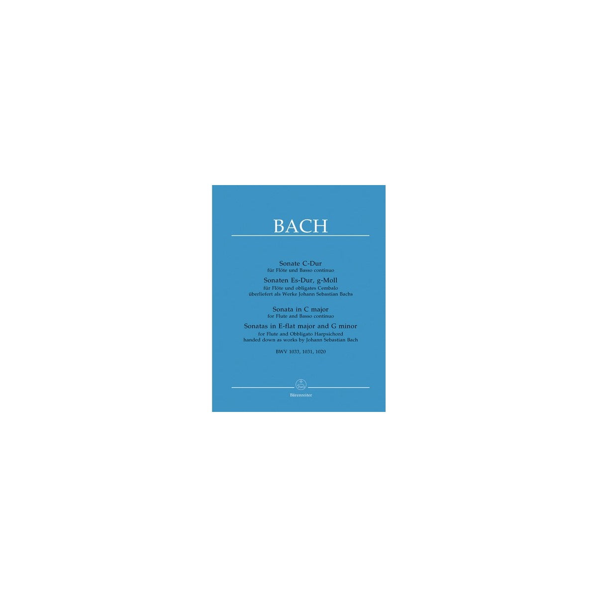 Bach, Sonaten BWV 1031, 1033, 1020 View 1