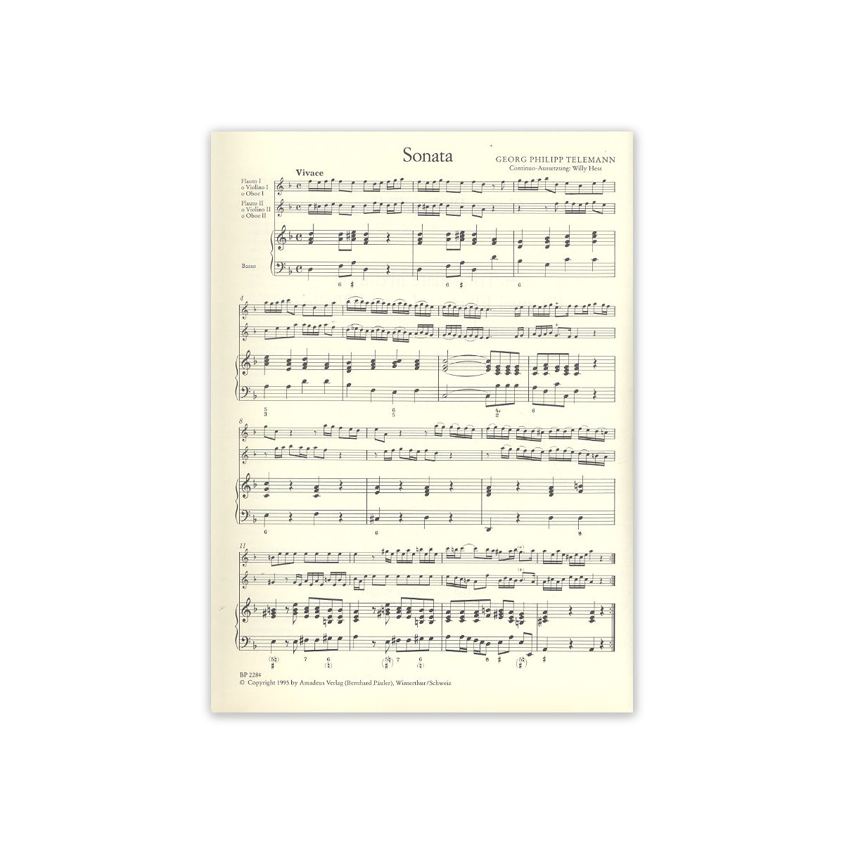 Telemann, Triosonate d-Moll View 1