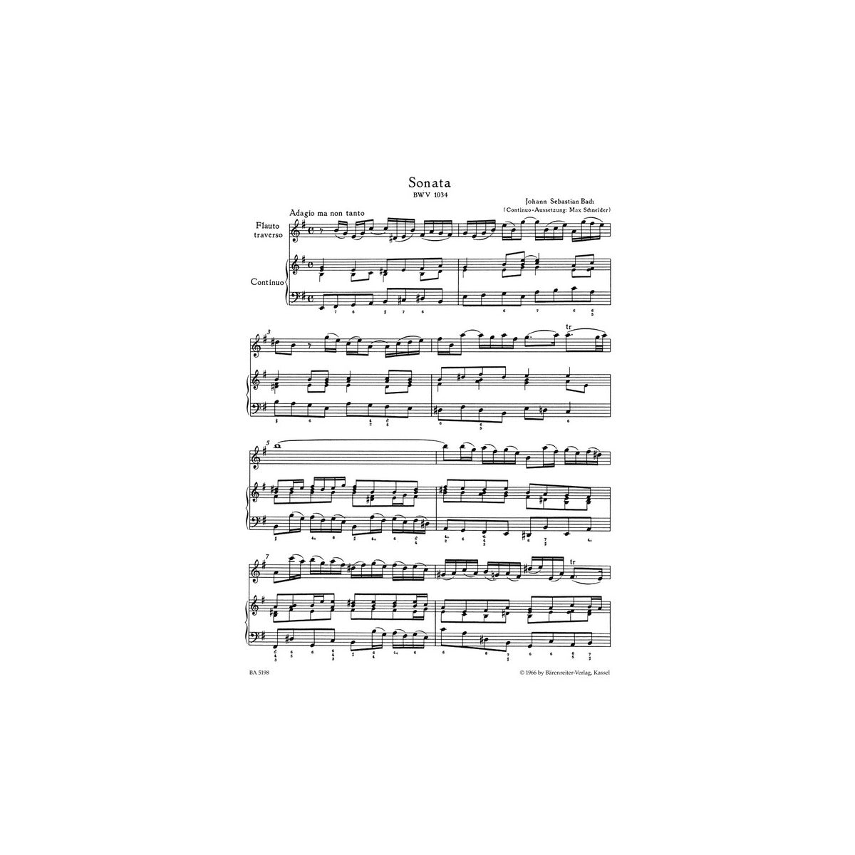 Bach, Vier Sonaten