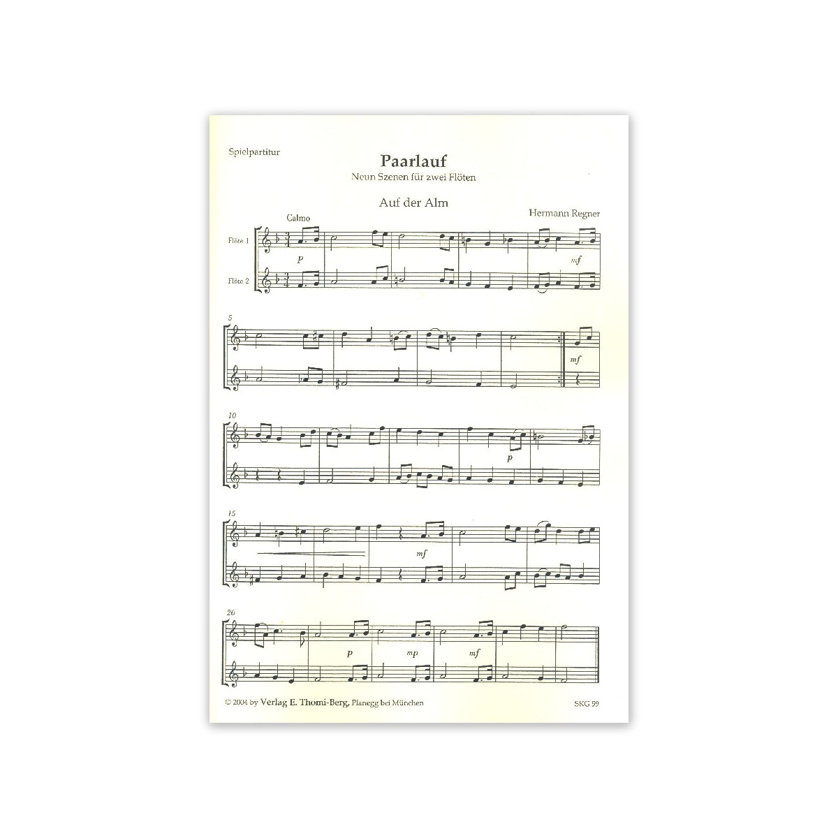 Regner, Paarlauf