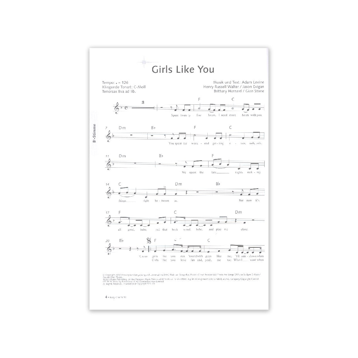 Easy Charts Play-Along 10 View 1
