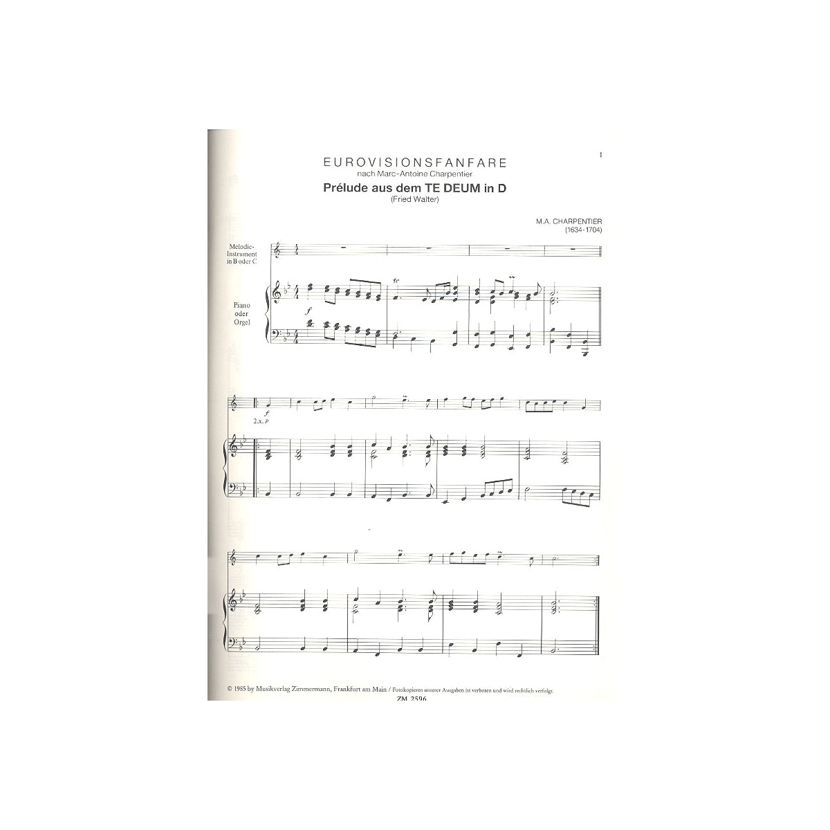 Charpentier, Prélude