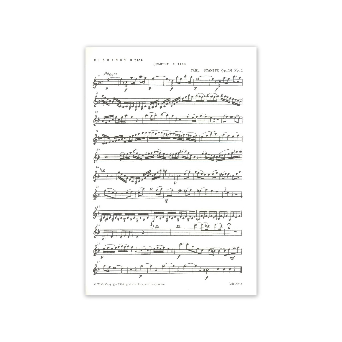 Stamitz C., Quartett Es-Dur op.19 Nr.1 View 1