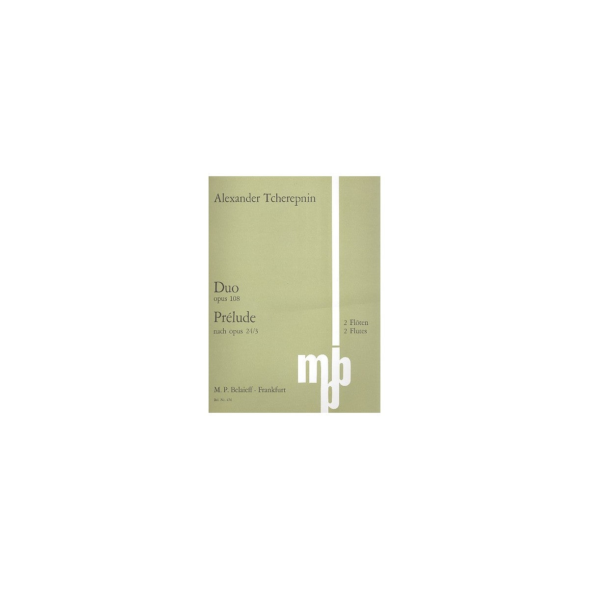 Tcherepnin, Duo op.108 & Prélude nach op.24,3 View 1