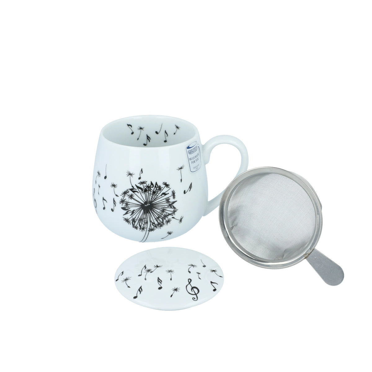 Mug with dandelion motif