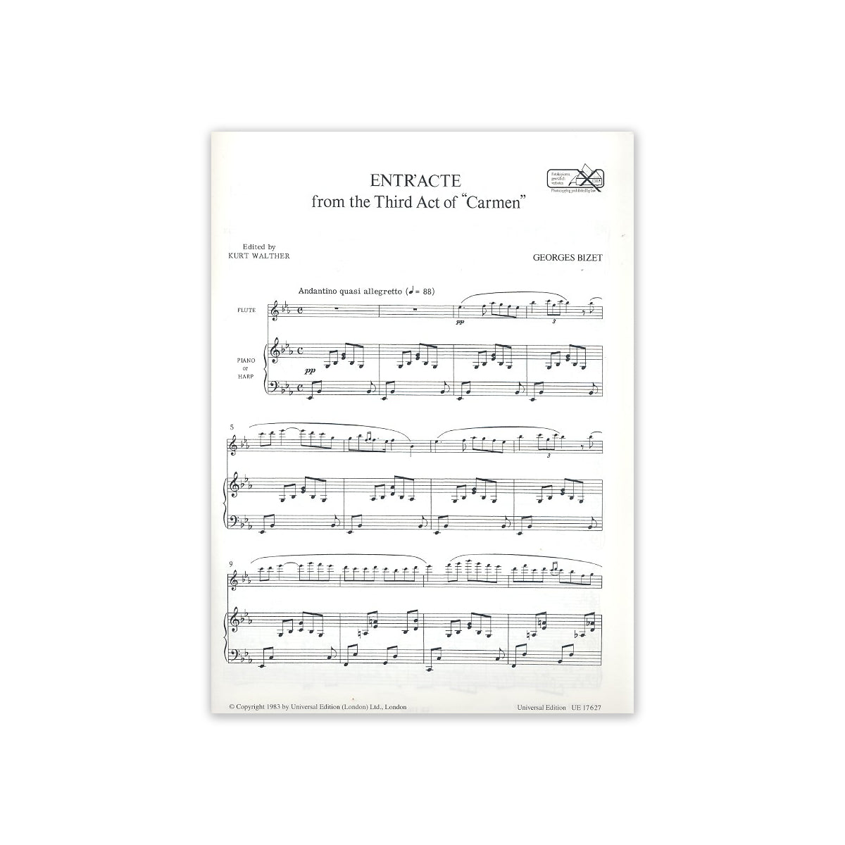 Bizet, Entr'Acte