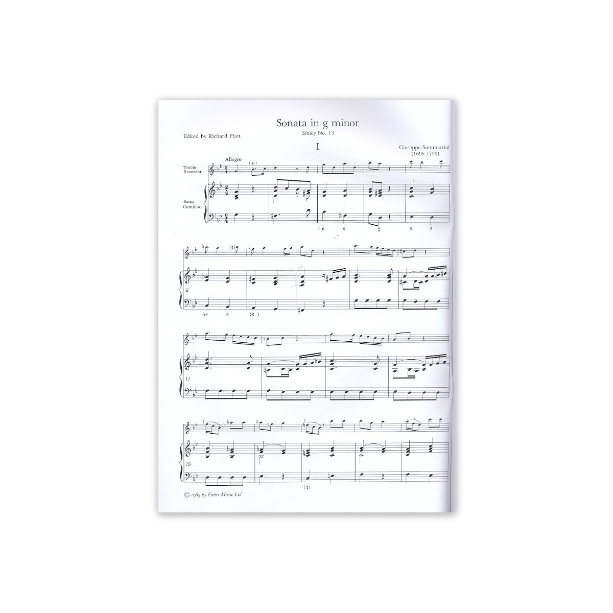 Sammartini, 6 Sonatas