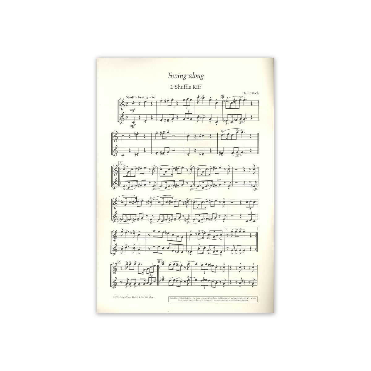 Both, Swing along - B-Stimmen View 1