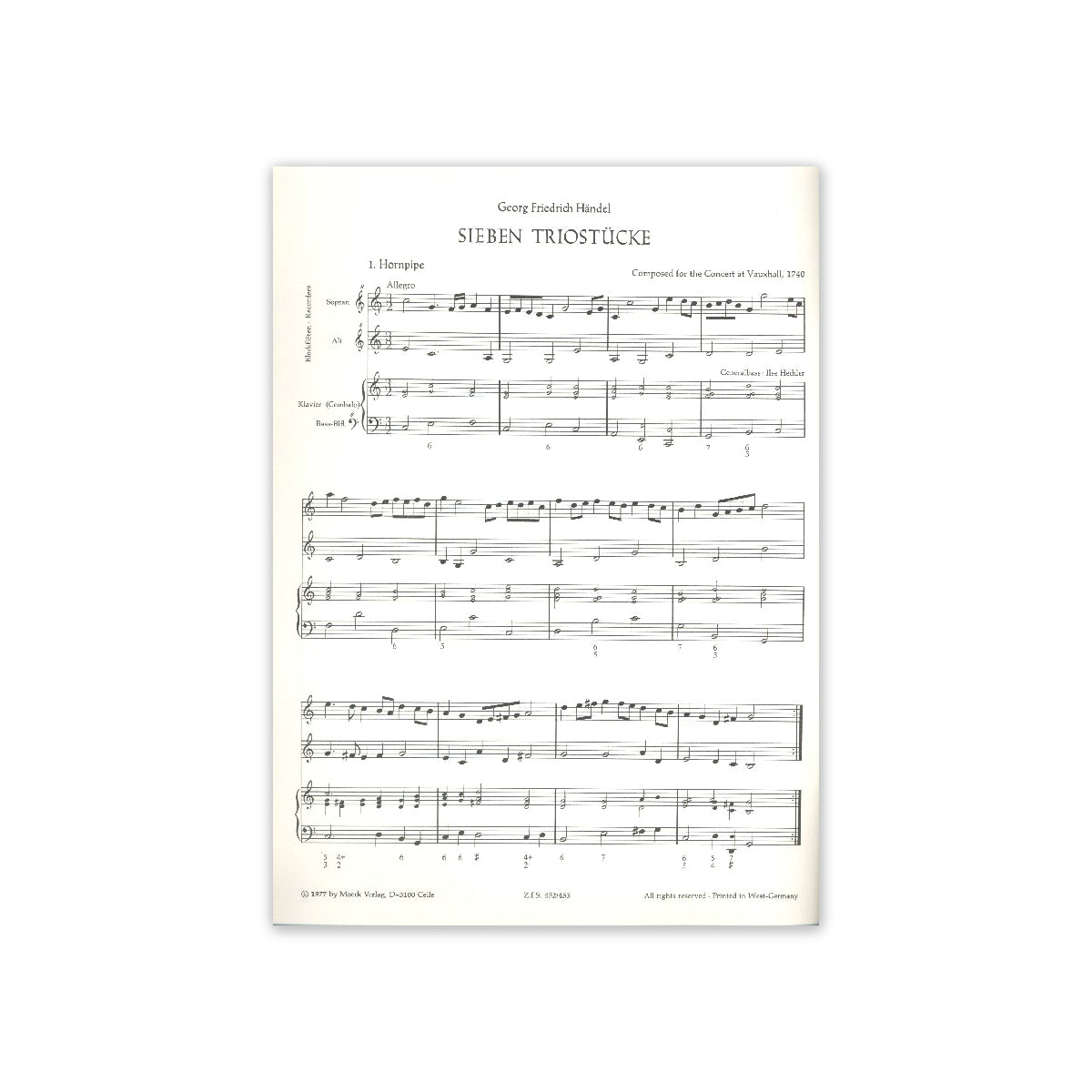 Händel, 7 Triostücke View 1