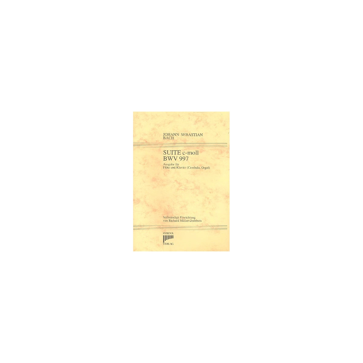 Bach, Suite c-Moll BWV 997