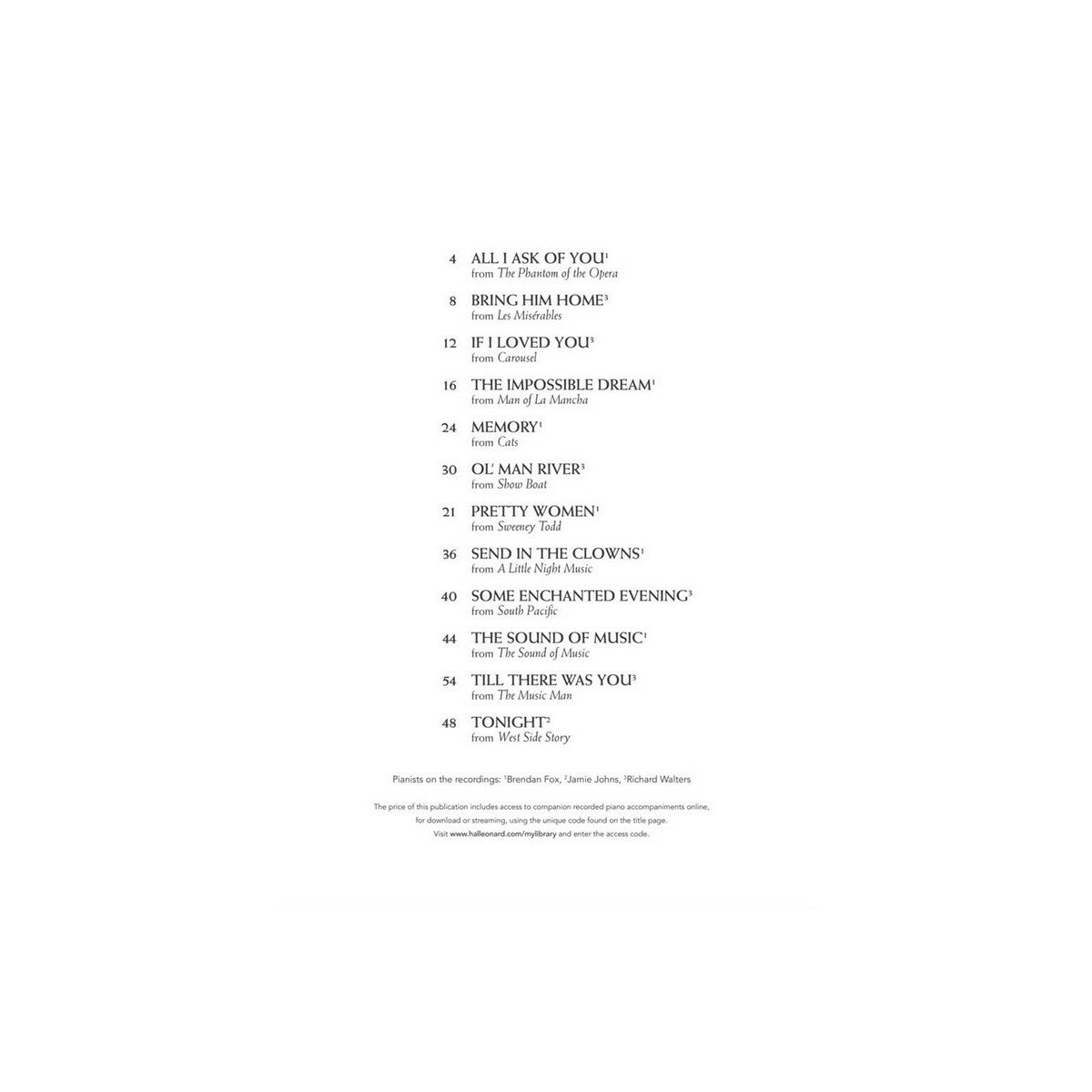 Brodway Songs for Classical Players View 2