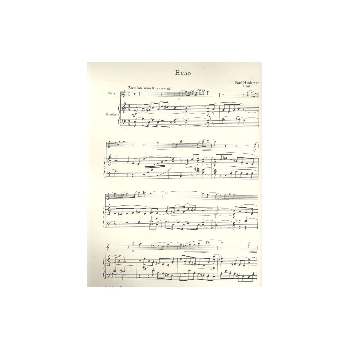 Hindemith, Echo (1942)