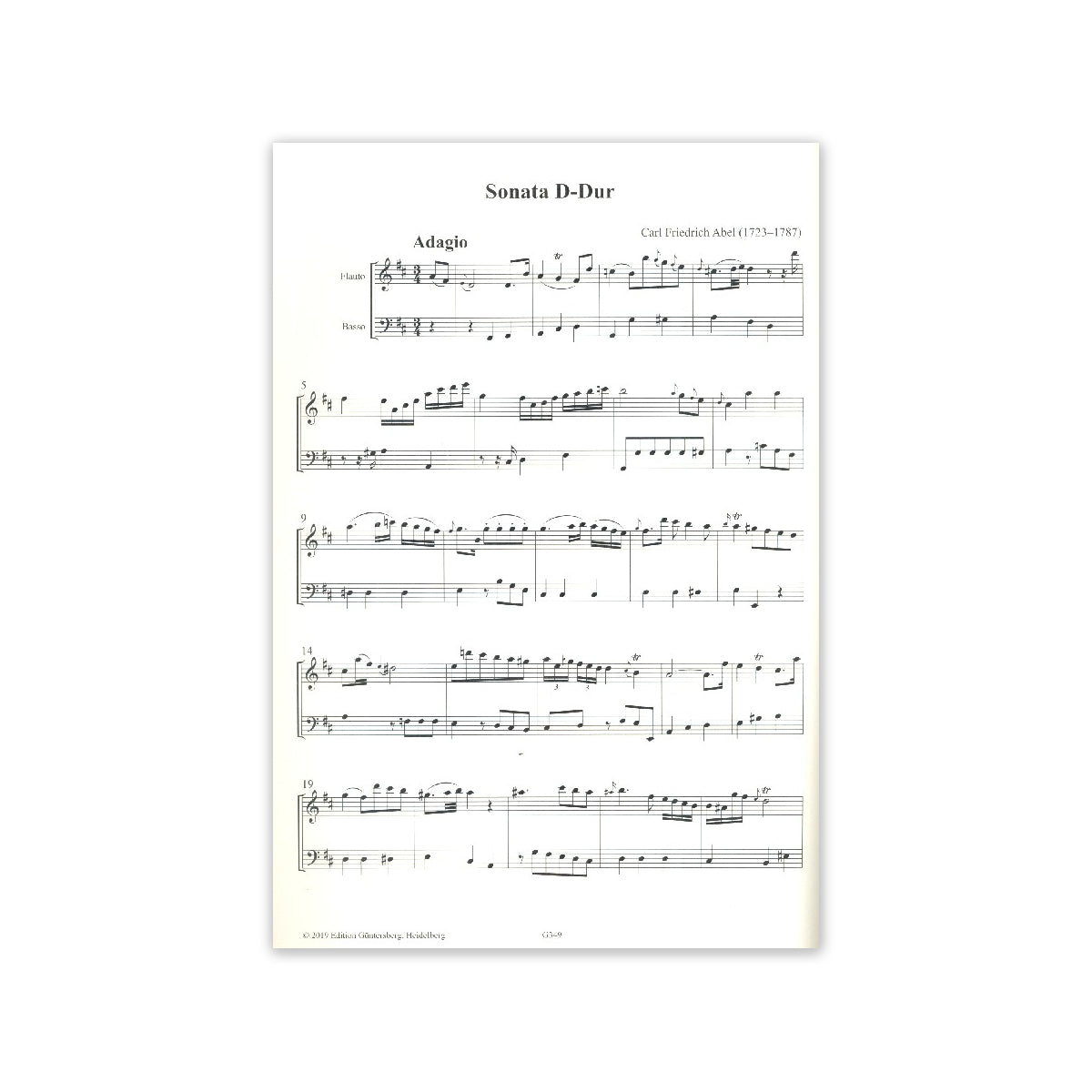Abel, Sonate D-Dur
