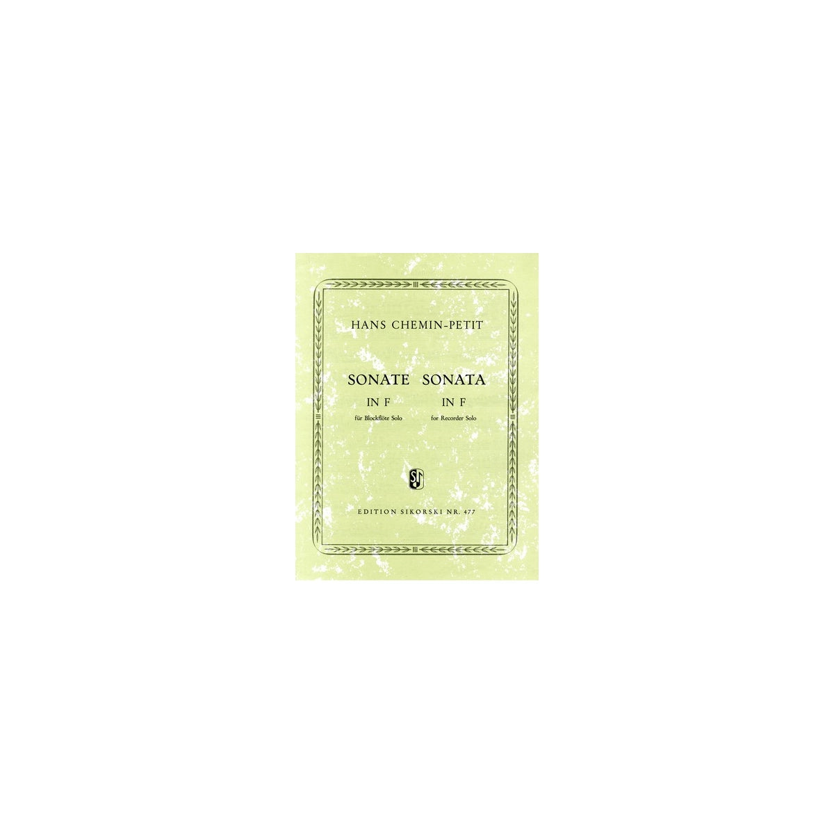 Chemin-Petit, Sonate in F View 2
