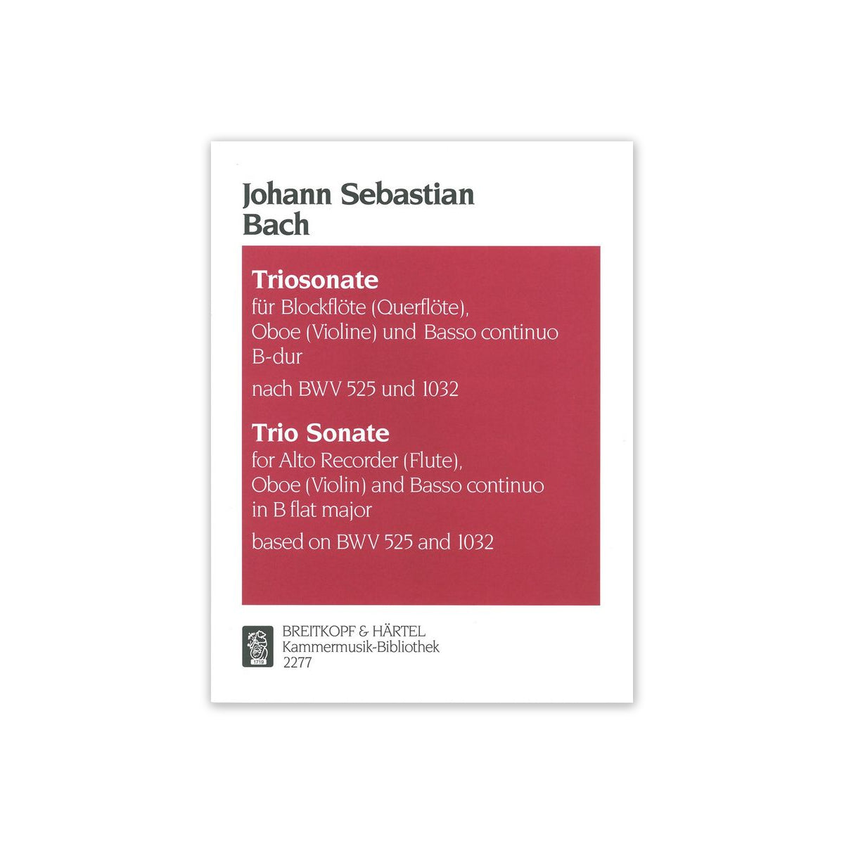 Bach, Triosonate B-Dur nach BWV525 u. BWV1032 View 1