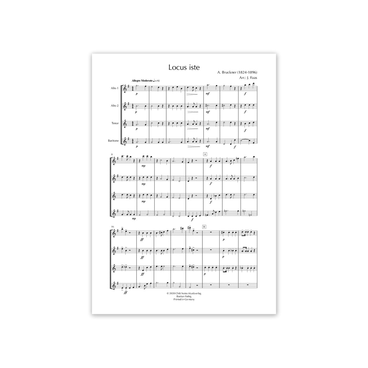 Bruckner, Locus iste AATB