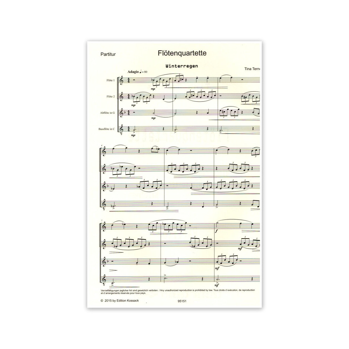 Ternes, Flötenquartette