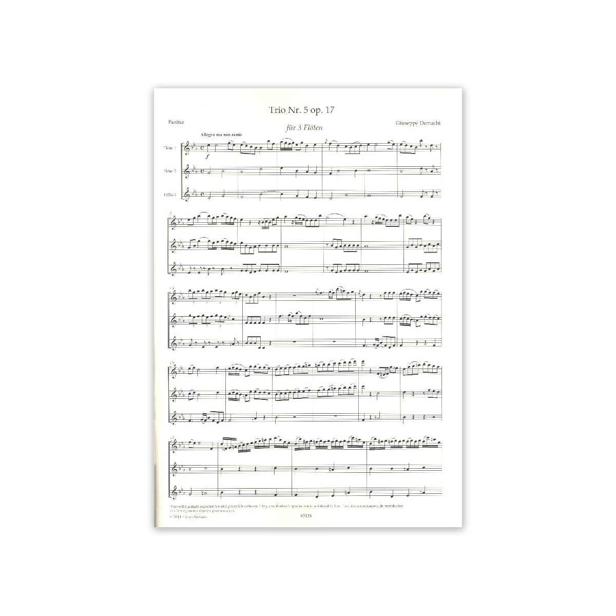 Demachi, Flötentrio D-Dur Nr.5 op.17 View 1