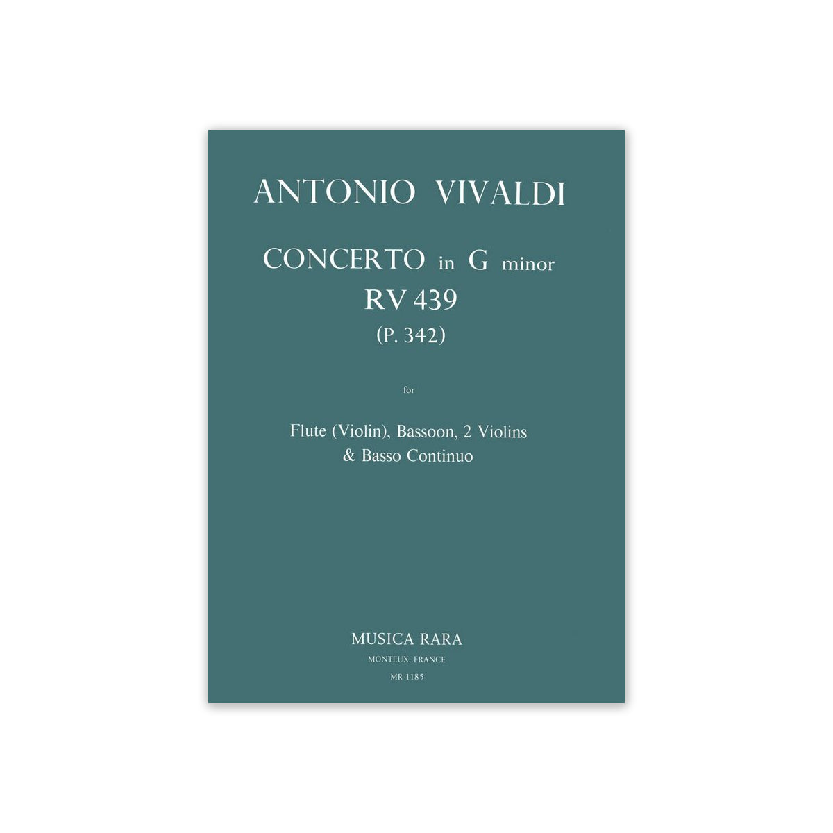 Vivaldi, Konzert g-Moll RV439 Fl, Fag, 2Vl Bc View 2