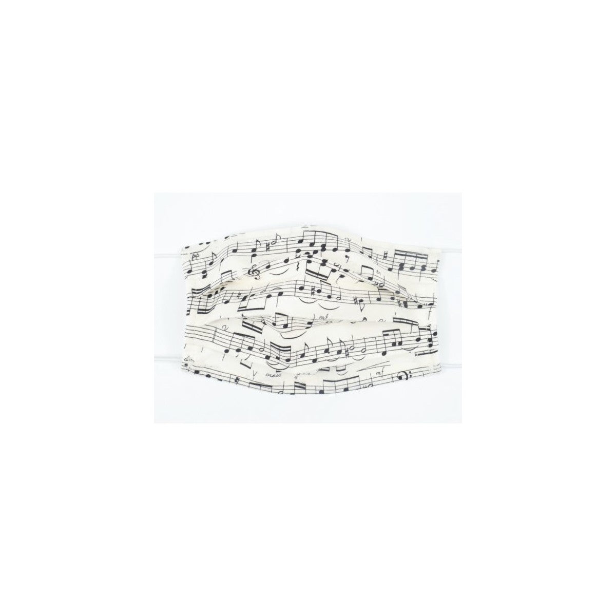 Maske Musik Design 12 Noten weiß View 1