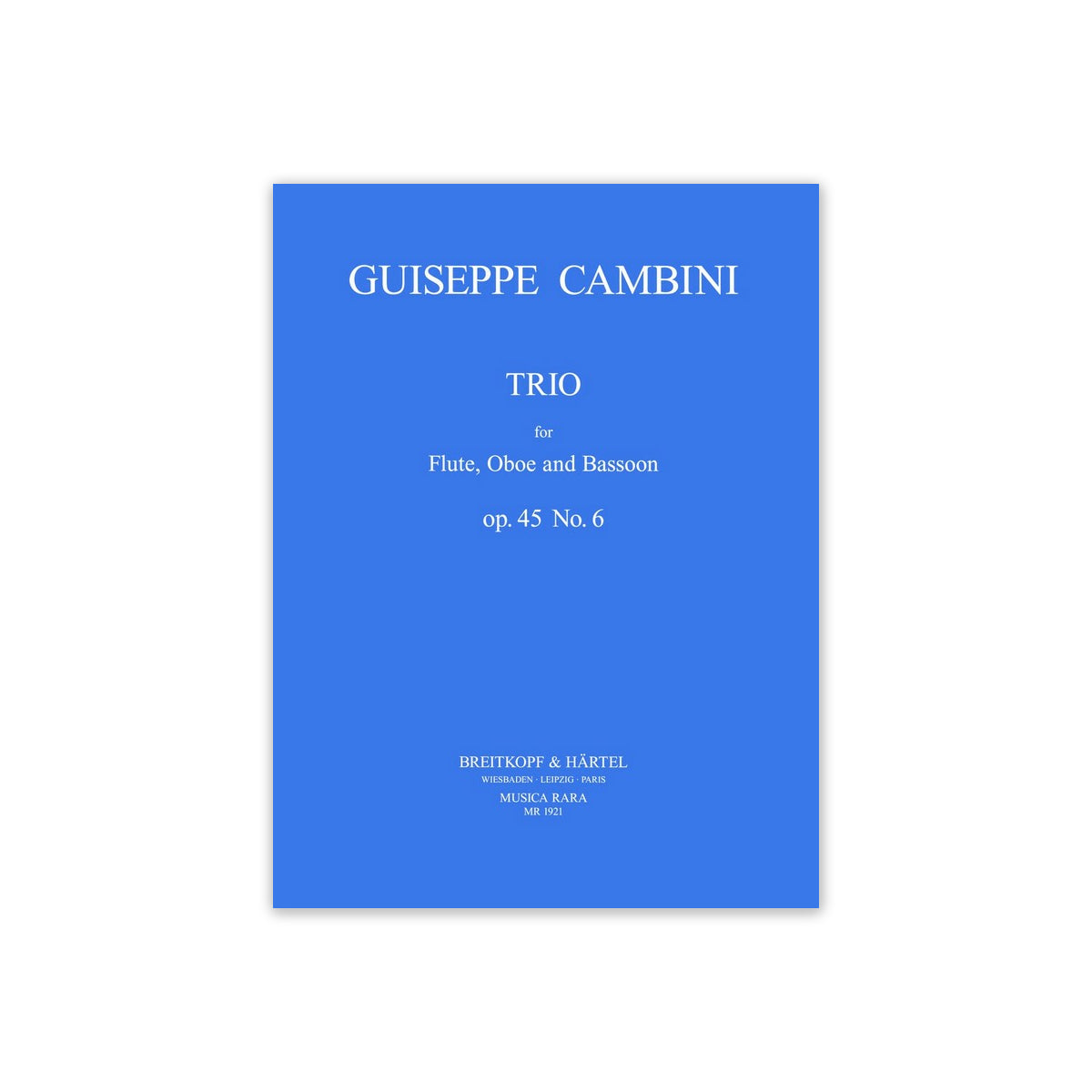 Cambini, Trio op.45 Nr.6 Flöte Oboe Fagott View 1