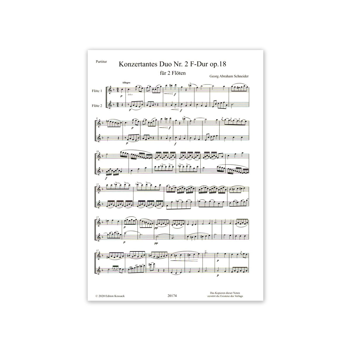 Schneider, Duo Nr.2 F-Dur op.18 View 2