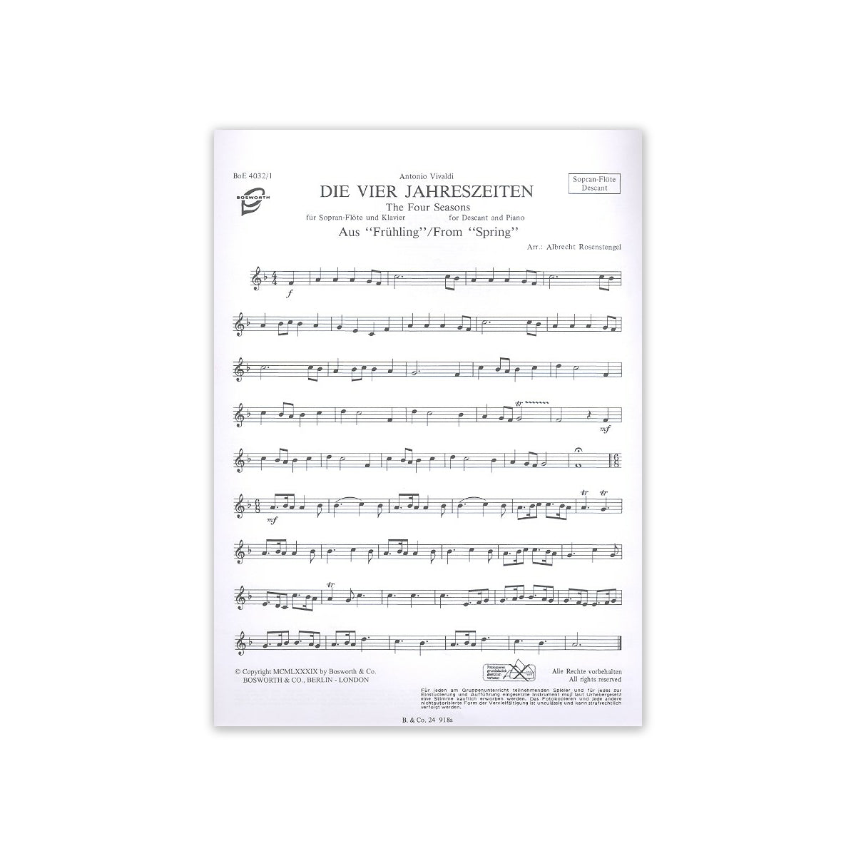 Vivaldi, Die vier Jahreszeiten (Auszüge) View 1
