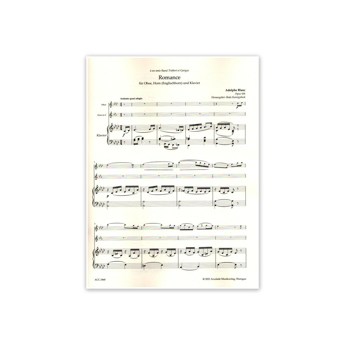 Blanc, Romance op.43b View 1