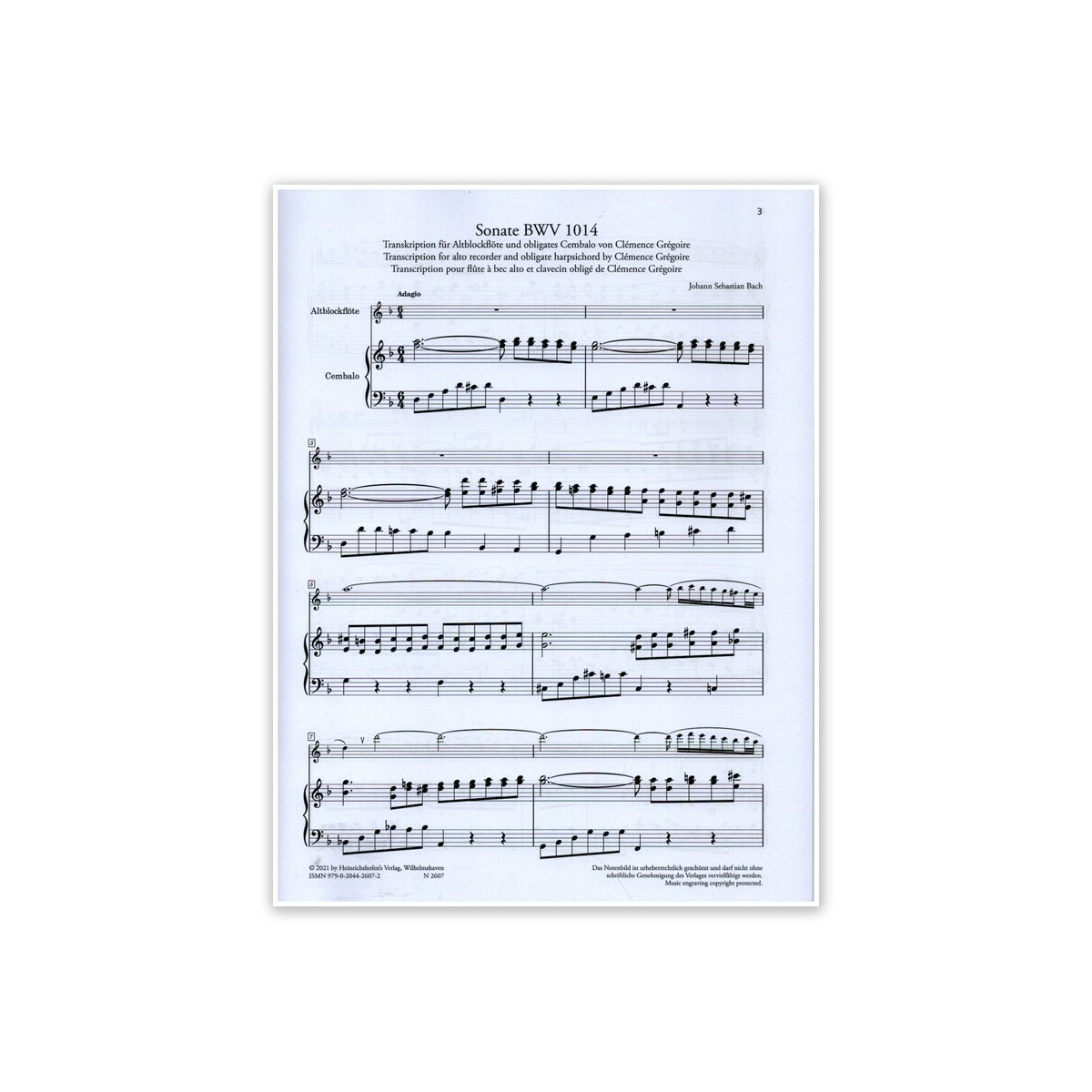 Bach, Sonate BWV1014