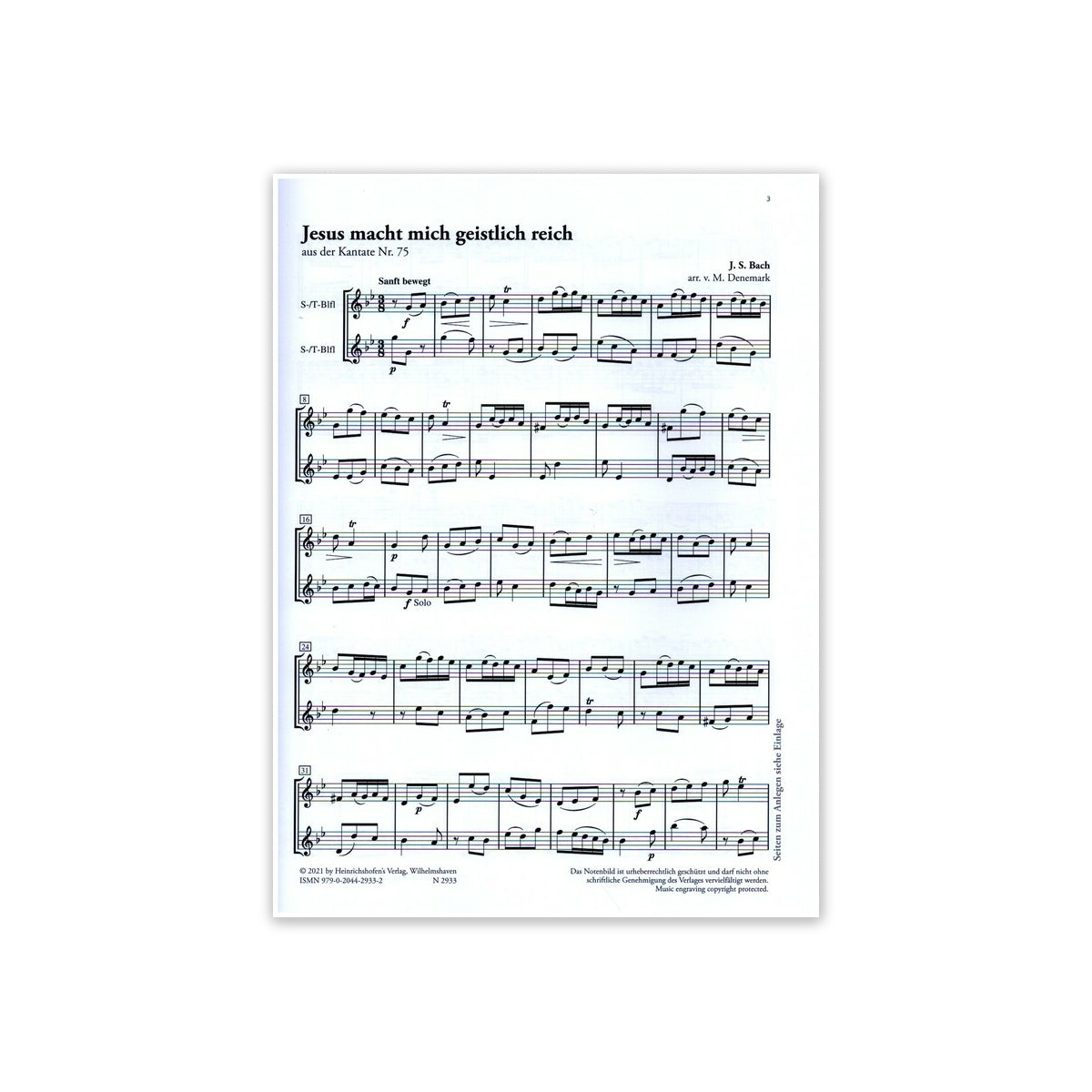 Bach, Ein ungefärbt Gemüte View 2