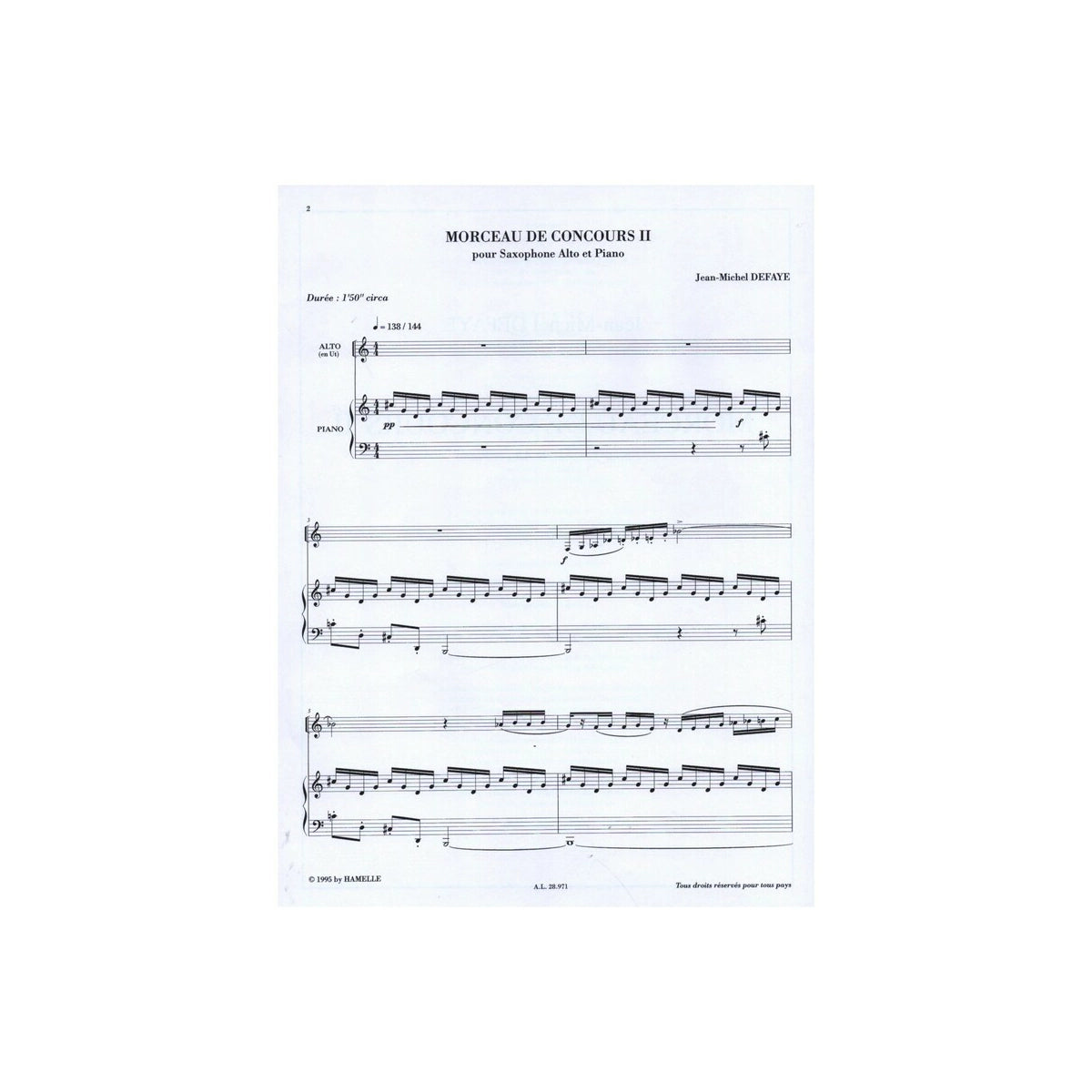 Defaye, Morceau de Concours vol.2 View 2