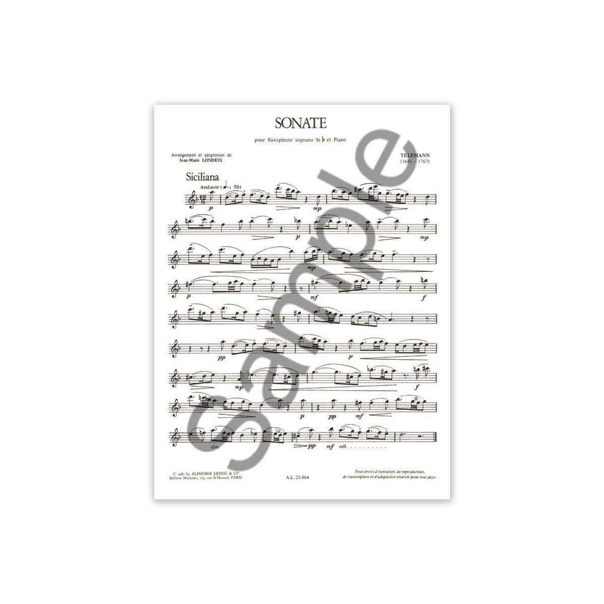 Telemann, Sonate