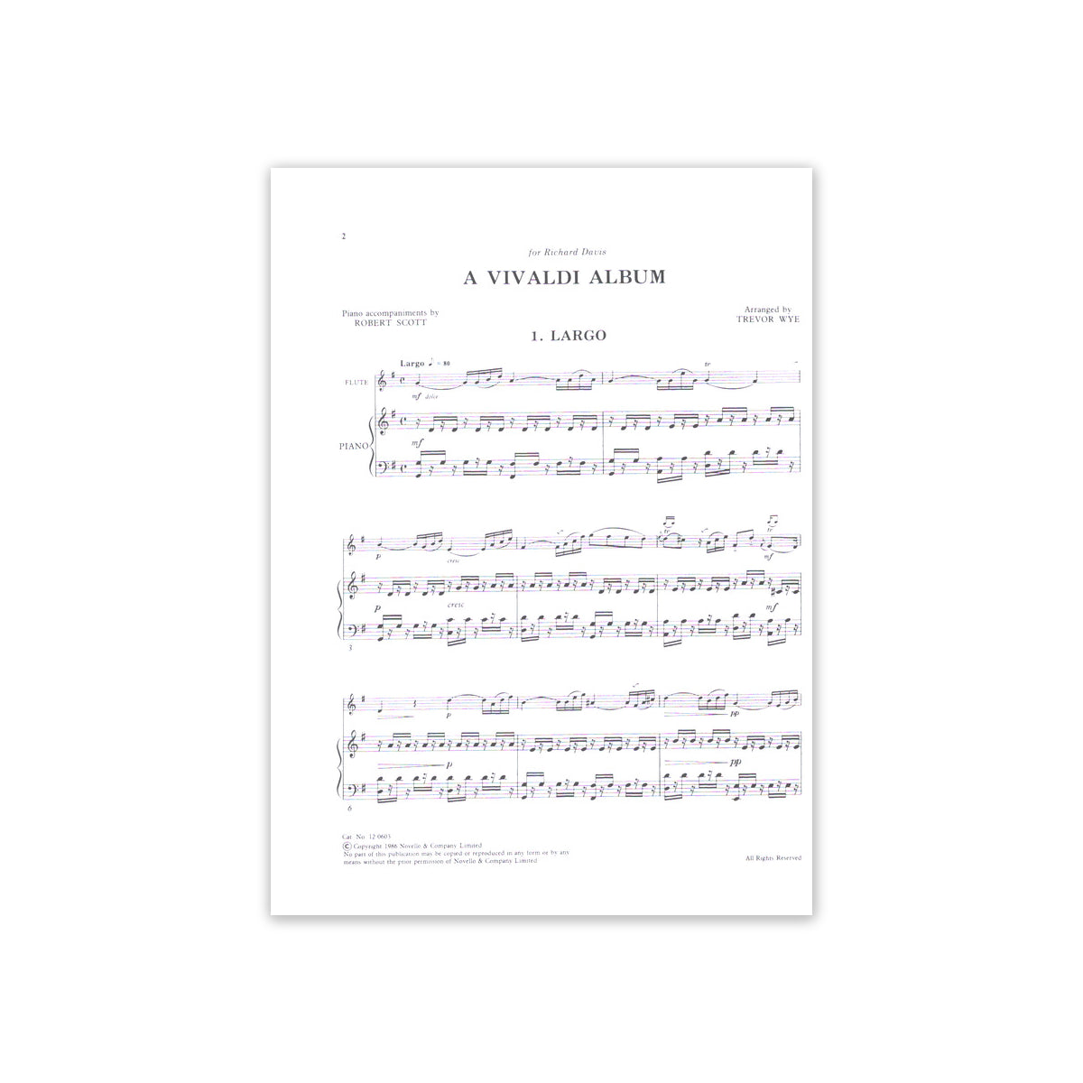 Vivaldi/Wye, A Vivaldi Album