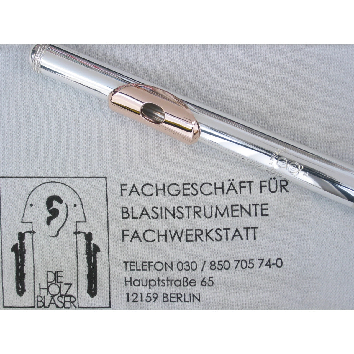 KOPF FLÖTE ANUEL SILBER L, 14CT GOLDPLATTE