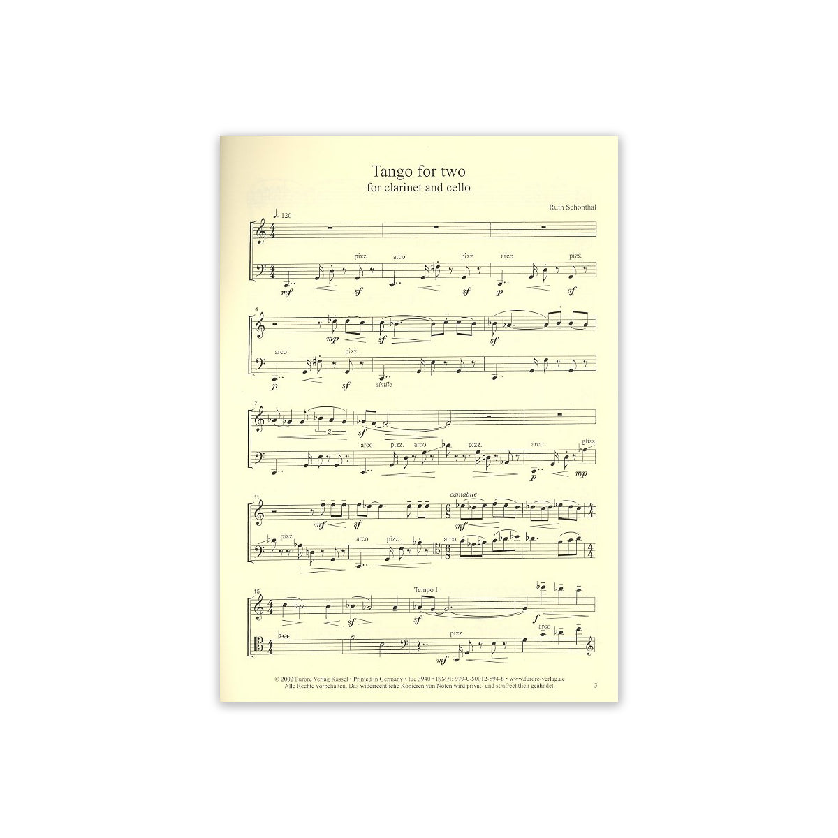 Schonthal, Tango for two