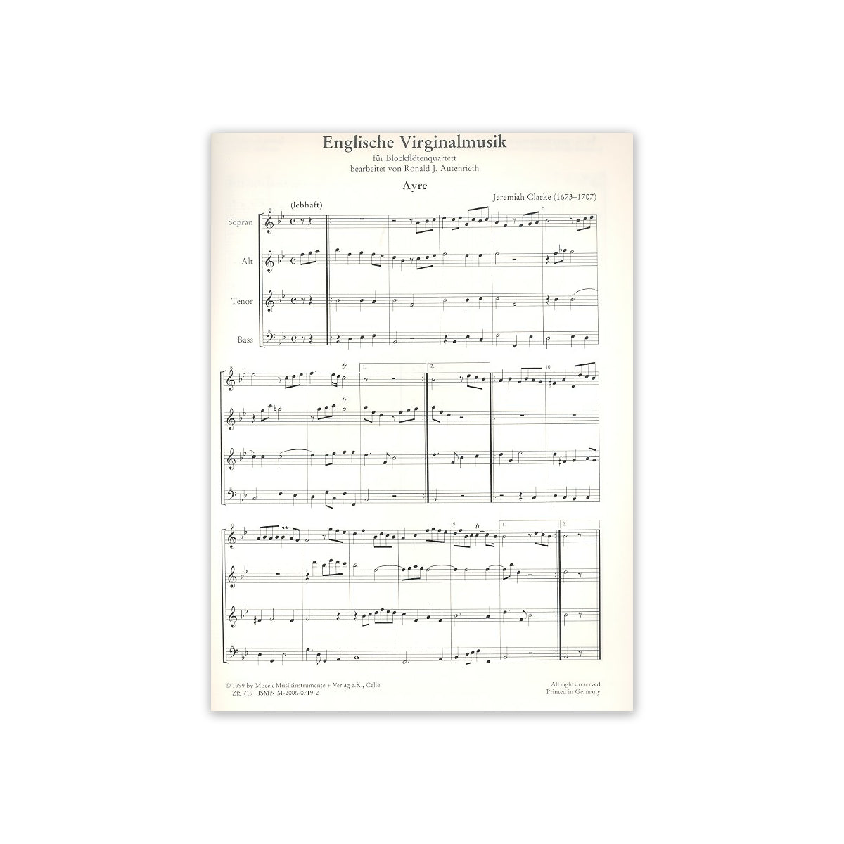 Englische Virginalmusik (SATB)