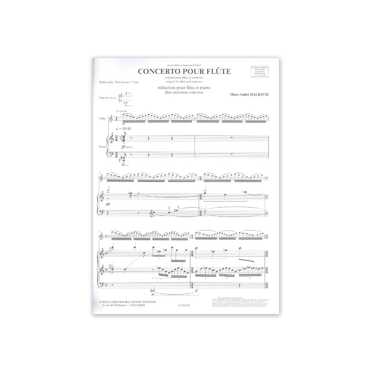 Dalbavie, Concerto