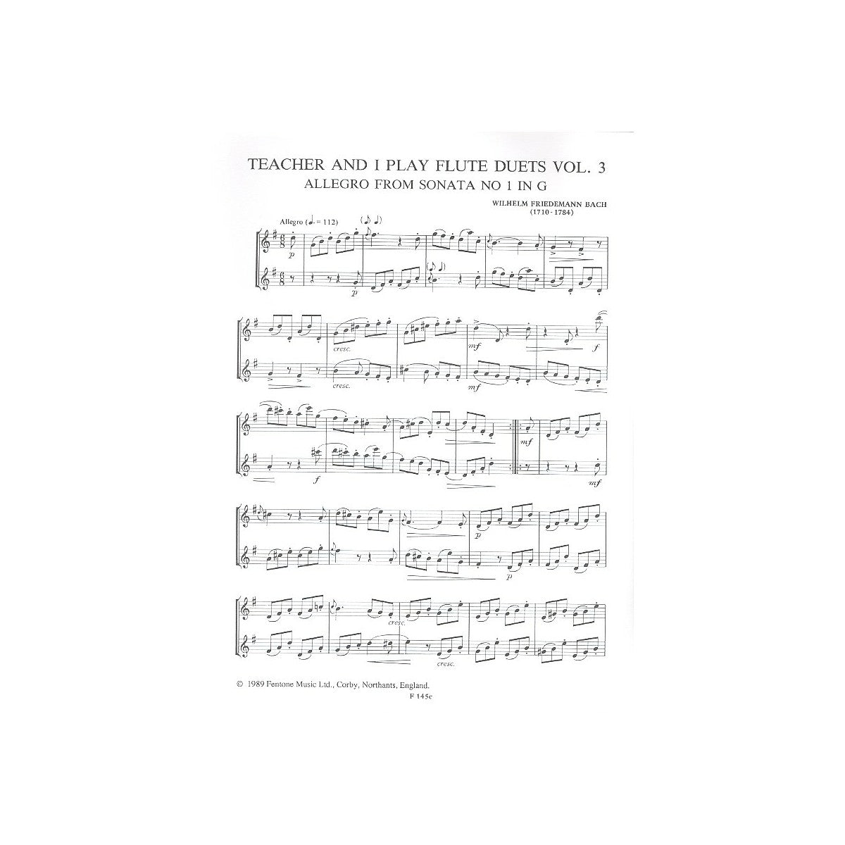 Teacher and I play flute duets vol.3 View 2
