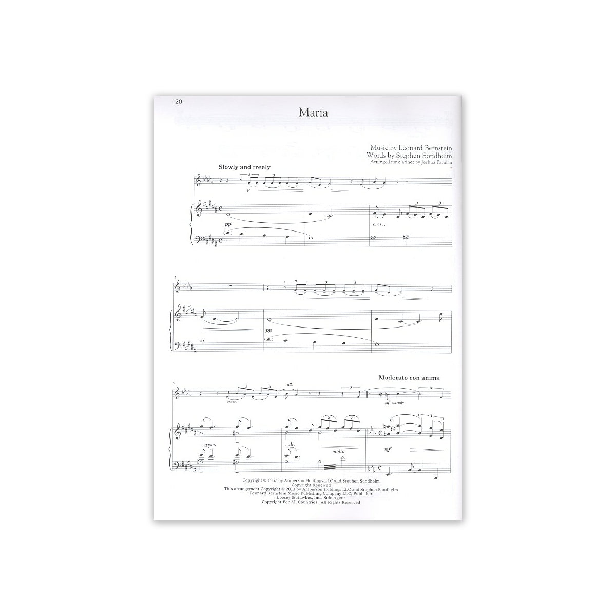 Bernstein, West Side Story Instrumental Solos View 2