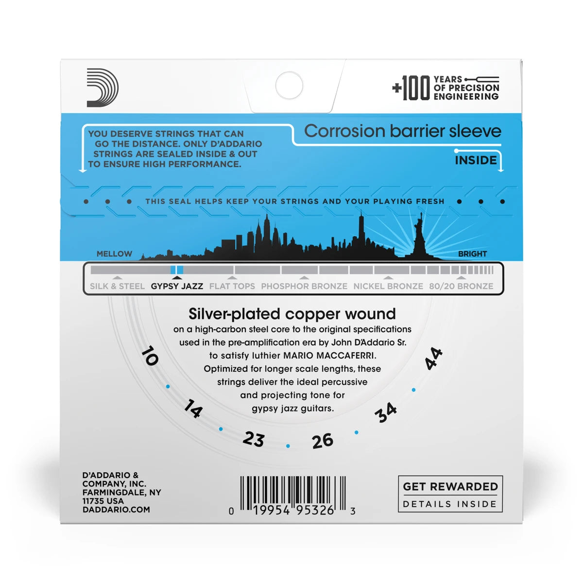 Saiten für Akkustikgitarre - D'addario Gypsy View 3
